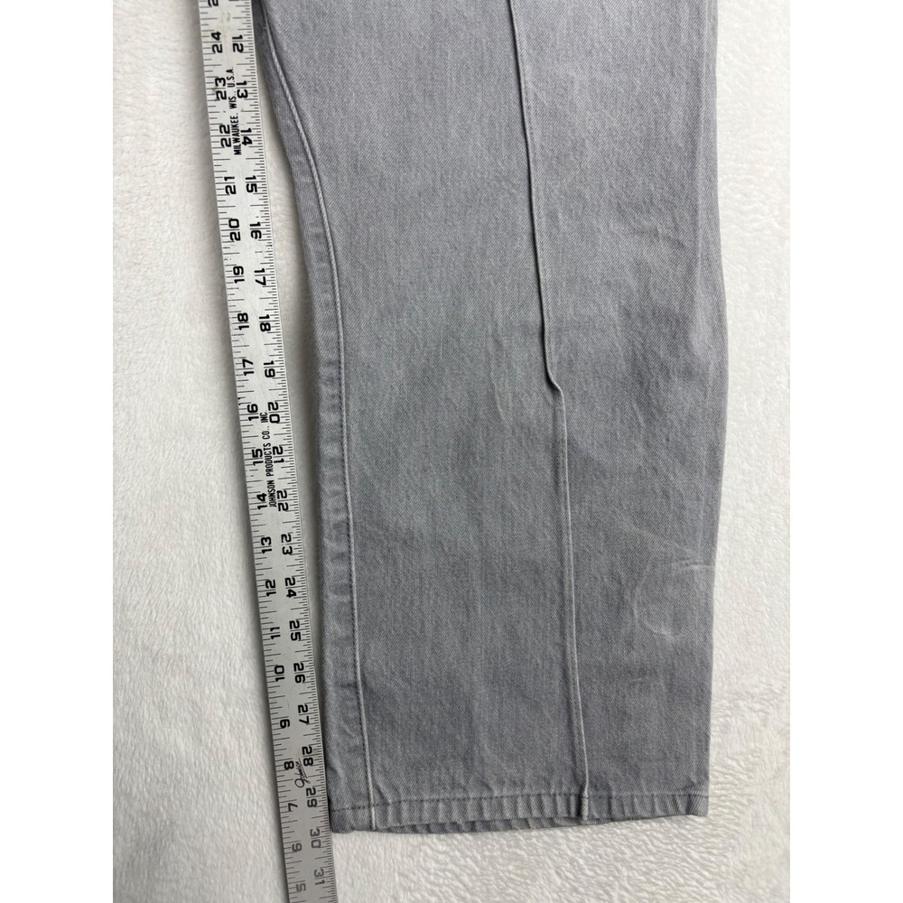 Levis 501 Mens‎ 44x30 Jeans Stitched Crease Grungy Grey Denim Nice Wash - Picture 9 of 9
